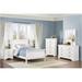 Monty 5 Piece White Traditional Sleigh Bedroom Set