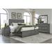 Saratoga 5 Piece Gray Modern Storage Platform Bedroom Set