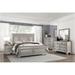 Veda 5 Piece Gray Traditional Panel Bedroom Set