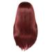 CAKVIICA Women s Fashion Wine RedWigBig wave Natural Looking Straight hair Wigs