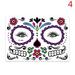 iminfit 1Pc Halloween Funny Face Tattoo Stickers Creative Horror Temporary Makeup Dance Death Spirit Face Stickers
