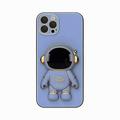 compatible with 11 Cases Protective And Cute Suitable Compitable With 11 ProMax Smartphone Electroplating Astronaut Phone Case Hidden Stand compatible with 11 Case