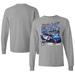 Men's Checkered Flag Sports Gray Kyle Larson 2023 South Point 400 Race Winner Long Sleeve T-Shirt