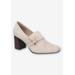 Wide Width Women's Ashton Pump by Bella Vita in Stone Suede Leather (Size 7 W)