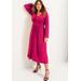 Plus Size Women's Florynce Empire Waist Dress by June+Vie in Raspberry (Size 10/12)