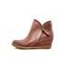 Wide Width Women's Dana Bootie by Hälsa in Dark Brown (Size 9 1/2 W)