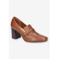 Extra Wide Width Women's Ashton Pump by Bella Vita in Camel Burnished Leather (Size 10 WW)