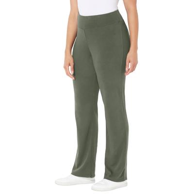 Plus Size Women's Yoga Pant by Catherines in Olive Green (Size 4X)