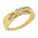 Orphelia Damen-Ring 750 Gelbgold Diamant (0.43 ct) weiß Rundschliff Gr. 58 (18.5) - R4785-H/58