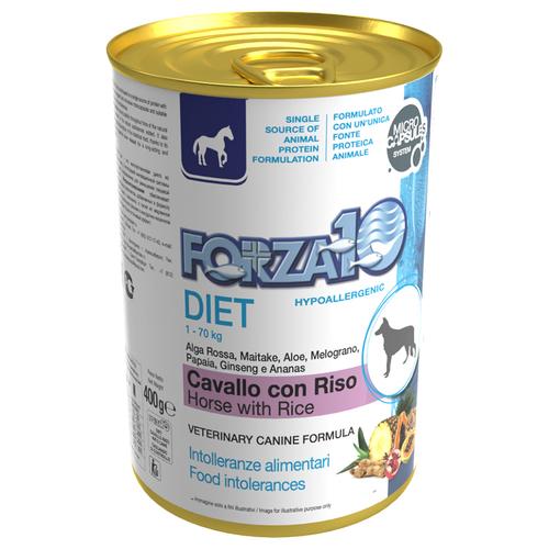 6x 400g Forza 10 Diet Low Grain Pferd & Reis Hundefutter nass