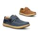 Mens Touch Fastening Shoes Mens Casual Shoes Mens Shoes Mens Touch Fasten Shoes Mens Comfort Shoes Mens Navy Shoes Mens Tan Shoes 10 UK