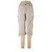 Gloria Vanderbilt Cargo Pants - High Rise: Tan Bottoms - Women's Size 12
