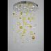 ALAN MIZRAHI LIGHTING Tiered Chandelier in Yellow | 20 H x 20 W x 20 D in | Wayfair IQ2138-AF-20Wx20Dx20H