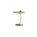 STAR BANNER Simple Cream Style Round Coffee Table Modern Light Coffee Table Metal in Brown | 20.07 H x 17.71 W x 17.71 D in | Wayfair