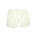 Adidas Athletic Shorts: White Solid Activewear - Women's Size Medium