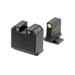 Night Fision Optics Ready Stealth Smith & Wesson Night Sight Set S&W M&P w/ DPP/509t/Acro Yellow Front Ring SAW-205-464-560-YGZG