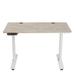 17 Stories Bariaa 48" W Height Adjustable Rectangular Desk Standing Desk Wood/Metal in Green | 46 H x 48 W x 24 D in | Wayfair