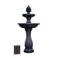 Bungalow Rose Kirstynn Outdoor Weather Resistant Floor Fountain in Black | 44.1 H x 22.4 W x 22.4 D in | Wayfair EE120BFB0E0F40B8B540AEB27875A494