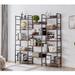 17 Stories Marceia 70.1" H x 69.3" W Library Bookcase Wood in Brown | 70.1 H x 69.3 W x 11.8 D in | Wayfair 7EB30C26431C4B3C82287F99BCD16C8F