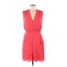 Thakoon Collective Casual Dress - Mini V Neck Sleeveless: Pink Print Dresses - Women's Size 6
