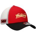 Men's New Era Red Kevin Harvick Budweiser 9FORTY Trucker Adjustable Hat