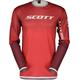 Scott Podium Pro Rot/Grau Motocross Jersey, grau-rot, Größe L
