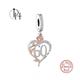 60th Birthday Charm Genuine Pandora Compatible Heart I Love You Forever 925 Silver