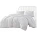 Max 4 Piece Queen Size Duvet Comforter Set, Diamond Woven White Cotton