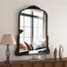 Baroque Arch Wall Mirror Antique Gold Mirror-31.5" X 23.6''