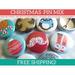 Random Christmas Buttons Pins Bulk Lot - Cheap Christmas Office Party Gifts for Coworkers Favors Decor Decorations Stockings - Set of 100 Mini