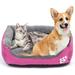 Small Dog Bed for Small Medium Large Dogs Rectangle Washable Dog Bed Orthopedic Dog Sofa Bed Durable Plush Pet Bed Soft Calming Sleeping Puppy Bed with Anti-Slip Bottom