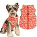 AJZIOJIRO Dogs Outfit Puppy Clothes with Tow Hole Pretty Xmas Printed down Clothes Fall&winter Warm Pets Costumes for Walking Outdoor