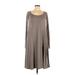 Halston Casual Dress - DropWaist: Tan Dresses - Women's Size 40