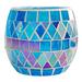 Mosaic Glass Candle Stand Decorative Mosaic Glass Candlestick Glass Candle Holder