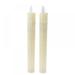 3D Black Wick Led Battery Operated Flameless Taper Candles Light Floating Candle Stick for Christmas/Halloween/Wedding 2pcs