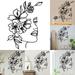 Pcapzz Metal Line Art Wall Decoration Metal Wall Art Abstract Woman Face Flower Hanging Wall Minimalist Modern Wall Line Decor for Bedroom Bathroom Living Room