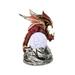 Light Up Dragon Statues Fantasy Dragon Figurine On Sparkling Faux Crystal Ball for Home DÃ©cor