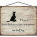 8x10 Dog Lover Sign - Home Is Where The Hair Sticks to Everything But the Dog - Decorative House DÃ©cor Gift for Animal Enthusiasts and Pet Owners