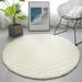 RBCKVXZ Round Plush Carpet Non-Slip Bathroom Rugs Home Mat for Dog Mats Float Window Bed Door Fall Room Decor 32 x32