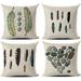 Pillow Covers 18x18 Inch Set of 4 Cushion Covers Throw Pillow Covers Pack of 4 45x45 cm for Couch Sofa Bedroom