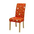 Christmas Chair Covers Stretch Washable Christmas Chair Covers for Dining Room Spandex Printed Christmas Chair Covers
