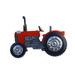 Metal Tractor Hanging Ornament Signs Wall Sculpture for Kids Party New Year Festival Party Wear Resistant Stylish Accessories Lifelike Red