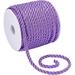 3 Braided Cord Thread 5mm Purple Twist Rope Decorative Twine Cord Shiny Viscose Cording for Christmas Home DÃ©cor Upholstery Curtain Tieback Graduation Honor Cord Bag Drawstrings 19 Yards