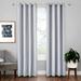 Beiwei Single Curtain Panel Eyelet Ring Top Blackout Window Curtain Grommet Room Darkening Curtain Thermal Insulated Window Drapes For Bedroom Living Room White W:52 xL:95