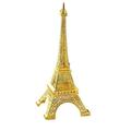 CSCHome Iron Tower Ornaments Mini Metal Eiffel Tower Office Desktop Decorations 9.84inch (Gold)