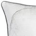 Jordan Manufacturing 18 x 18 Cream and Gray Sand Dollar Nautical Square Reversible Decorative Throw Pillow with Welt