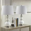 Covey Curved Glass Table Lamp Set of 2