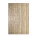 Indian Hand Woven Jute Rug Geometric Beige Living Area Floor Mat Dining Room Carpet 8x10 Feet