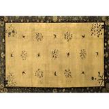 Ahgly Company Indoor Rectangle Oriental Brown Asian Inspired Area Rugs 6 x 9