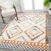 Amir Moroccan Beni Souk Ivory/Blue/Orange 3 ft. x 5 ft. Area Rug